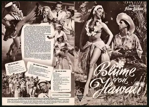 Filmprogramm IFB Nr. 2182, Blume von Hawaii, Maria Litto, William Stelling, Regie: Géza von Cziffra