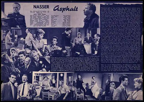 Filmprogramm NFP Nr. 999, Nasser Asphalt, Horst Buchholz, Maria Perschy, Regie: Frank Wisbar