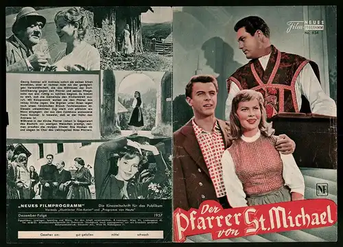 Filmprogramm NFP Nr. 654, Der Pfarrer von St. Michael, Erich Auer, Gerlinde Locker, Regie: Wolfgang Glück