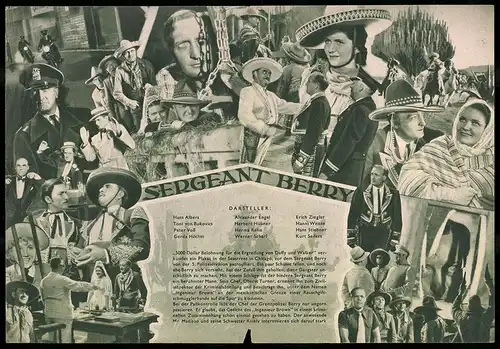 Filmprogramm Filmbühne Nr. 25, Sergeant Berry, Hans Albers, Toni von Bukovics, Regie: Herbert Selpin
