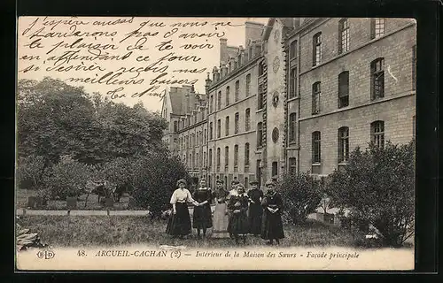 AK Arcueil-Cachan, Intérieur de la Maison des Soeurs