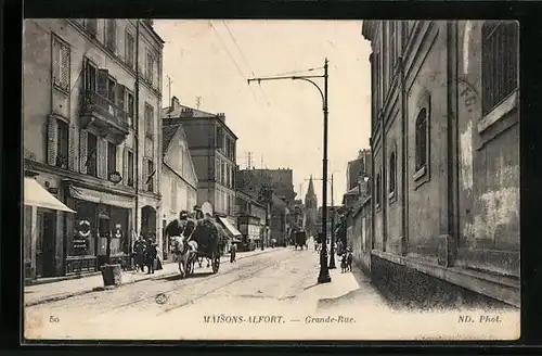 AK Maisons-Alfort, Grande-Rue