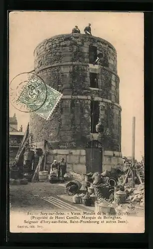 AK Ivry-sur-Seine, Vieux Moulin de la Tour