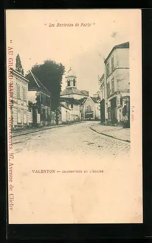 AK Valenton, Grande-Rue et l`Eglise