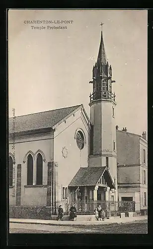 AK Charenton-le-Pont, Temple Protestant