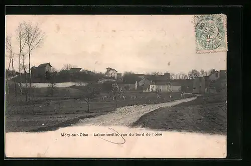 AK Méry-sur-Oise, Labonneville, vue du bord de l`oise