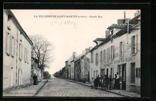 AK La Villeneuve Saint-Martin, Grande Rue