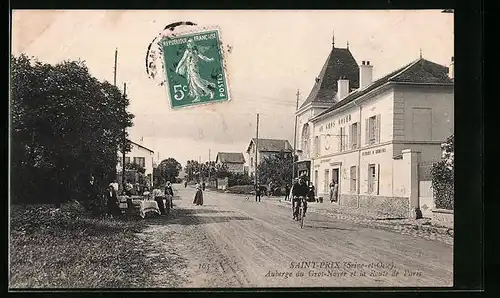 AK Saint-Prix, Auberge du Gros-Noyer et la Route de Paris