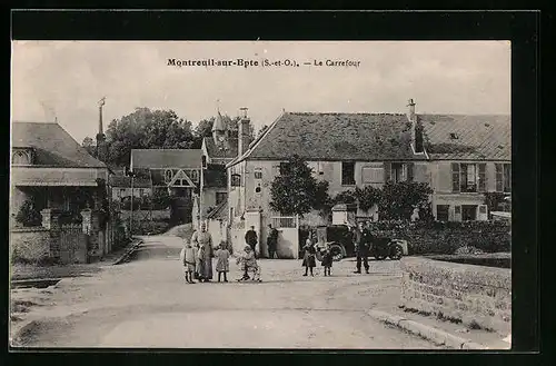 AK Montreuil-sur-Epte, Le Carrefour