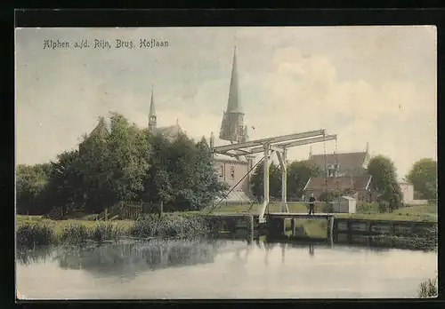 AK Alphen a. d. Rijn, Brug, Hoflaan