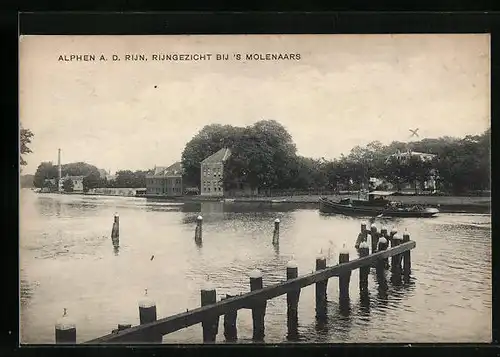 AK Alphen a. d. Rijn, Rijngezicht bij `s Molenaars