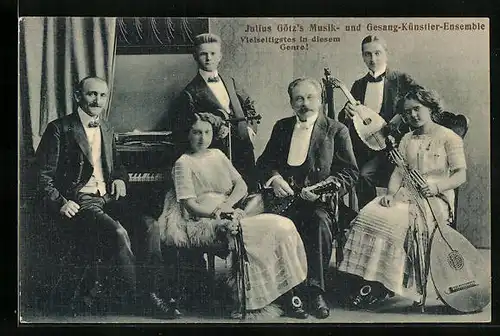 AK Julius Götzs Musik- und Gesang-Künstler-Ensemble