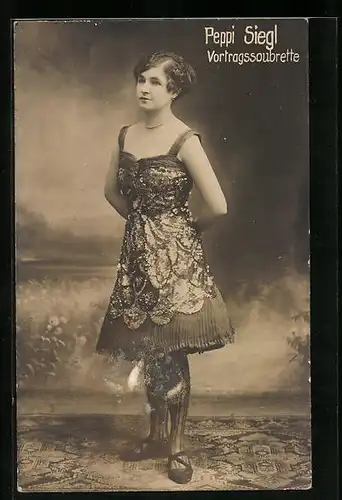 AK Musikerin Peppi Siegl, Vortragssoubrette
