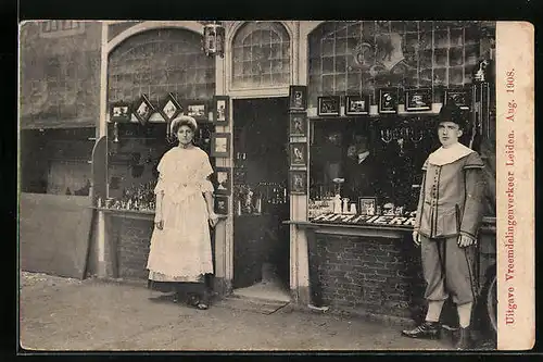 AK Leiden, Uitgave Vreemdelingenverkeer 1908