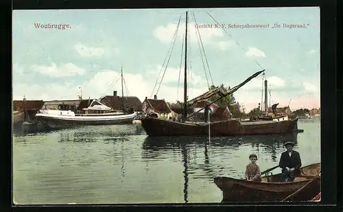 AK Woubrugge, Gezicht N. V. Scheepsbouwwerf De Dageraad