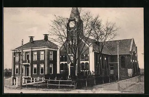 AK Houwerzijl, Gereformeerde Kerk en Pastorie