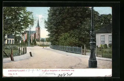 AK Amersfoort, Kruispunt Bergstraat en Utrechtsche weg