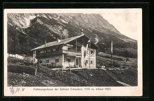 AK Hallerangerhaus, Berghütte der Sektion Schwaben