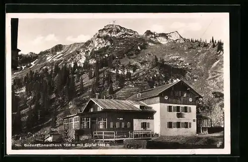 AK Bodenschneidhaus, Berghütte mit Gipfel