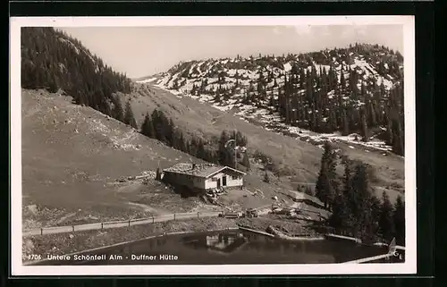 AK Duffner Hütte, Berghütte auf der Unteren Schönfell Alm