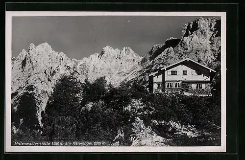 AK Mittenwalder-Hütte, Berghütte am Karwendel