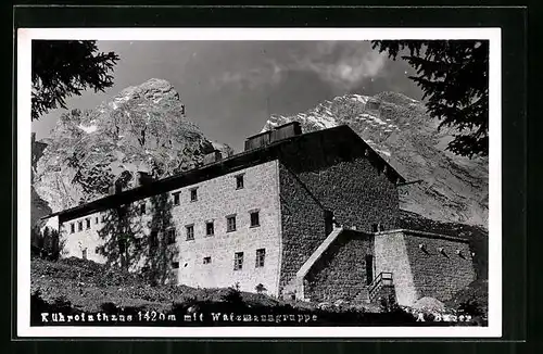 AK Kühroinhaus mit der Watzmanngruppe