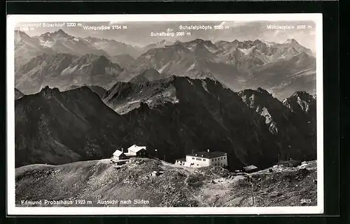 AK Edmund Probst-Haus, Aussicht nach Süden