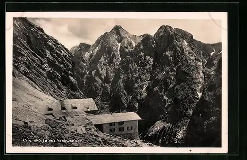 AK Knorrhütte mit Blick auf den Hochwanner