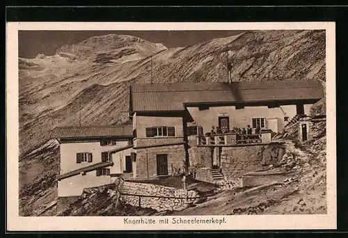 AK Knorrhütte mit Blick gegen den Schneefernerkopf