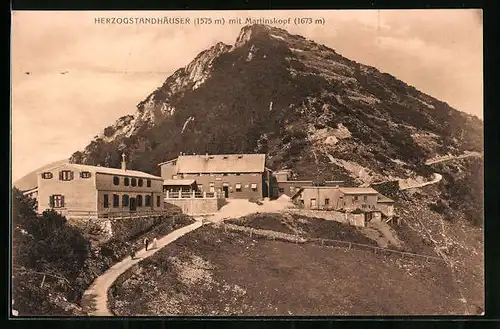 AK Herzogstandhäuser, Berghütten nächst dem Martinskopf