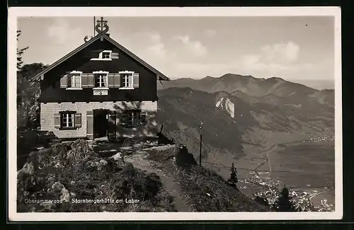 AK Starnberger Hütte am Laber, Berghütte bei Oberammergau