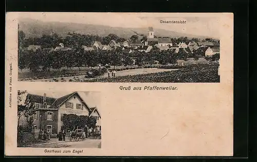 AK Pfaffenweiler, Gasthaus zum Engel, Gesamtansicht