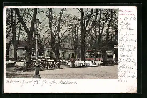 AK Wiesbaden, Gasthaus Unter den Eichen