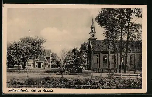 AK Hollandscheveld, Kerk en Pastorie