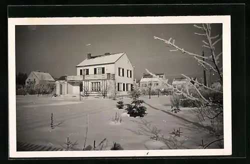 Foto-AK Gräfelfing, Haus Stritter in der Merewingerstrasse 39, 1940