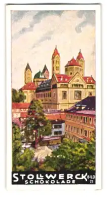 Sammelbild Stollwerck Schokolade, Speyer, Blick zum Dom
