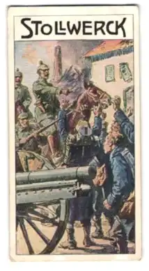 Sammelbild Stollwerck`s Adler-Kakao, Kämpfe der 3. Armee, Bioul, 24. August 1914