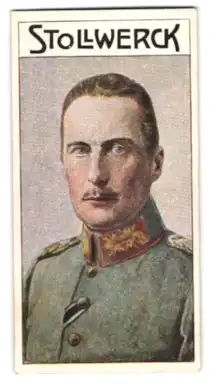 Sammelbild Stollwerck`s Gold-Kakao, Kämpfe der 4. Armee, Herzog Albrecht von Württemberg in Uniform
