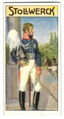 Sammelbild Stollwerck`s Ess-Schokolade, König Friedrich Wilhelm III. in Uniform
