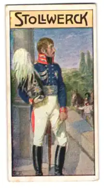 Sammelbild Stollwerck`s Ess-Schokolade, König Friedrich Wilhelm III. in Uniform