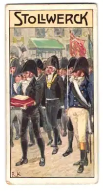 Sammelbild Stollwerck`s Milch-Schokolade, Einführung der Städteordnung am 19. November 1808