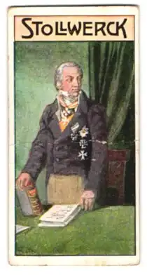 Sammelbild Stollwerck`s Adler-Kakao, Hardenberg in Uniform