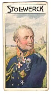 Sammelbild Stollwerck Gold, Graf Kleist von Nollendorf in Uniform