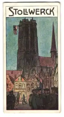 Sammelbild Stollwerck`s Adler-Kakao, Kämpfe des Marinekorps, Mecheln