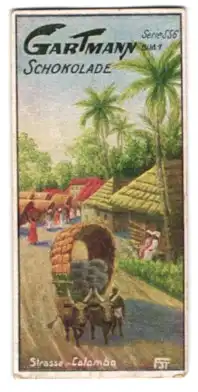 Sammelbild Gartmann Schokolade, Colombo, Strassenpartie