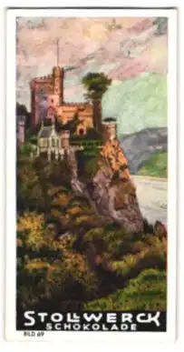 Sammelbild Stollwerck Schokolade, Der deutsche Rhein, Burg Rheinstein