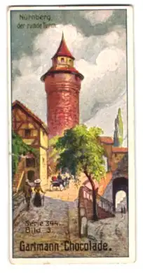 Sammelbild Gartmann Schokolade, Nürnberg, der runde Turm