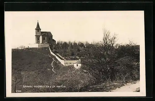 AK Prag / Praha, Horní Sárka, Kostelicek u Sv. Mateje