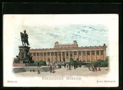 Sammelbild Hoffmann`s Stärke, Berlin, Königliches Museum mit Denkmal