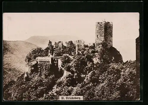 Sammelbild Hoffmann`s Stärke, St. Ulrichsberg mit Ruine